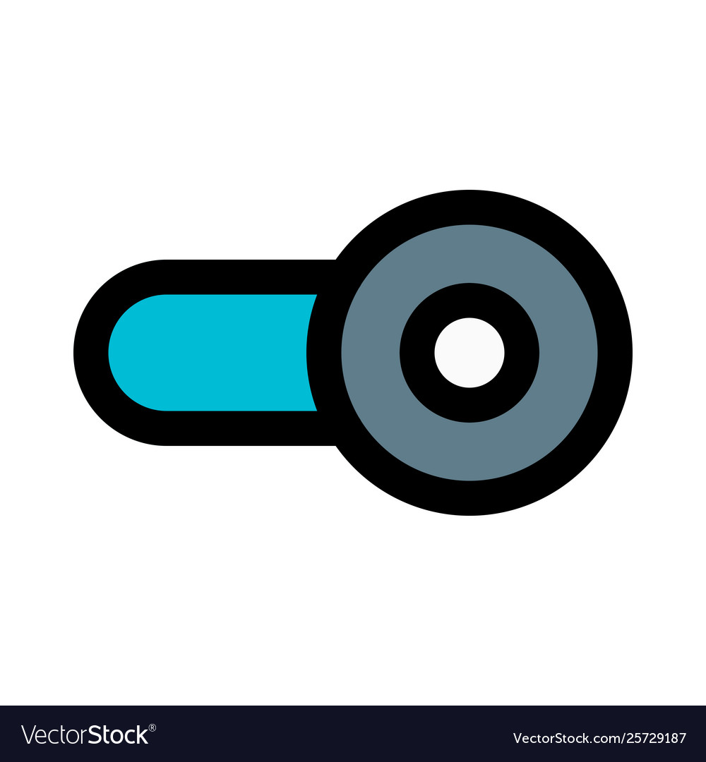 Enable toggle slider isolated in white background