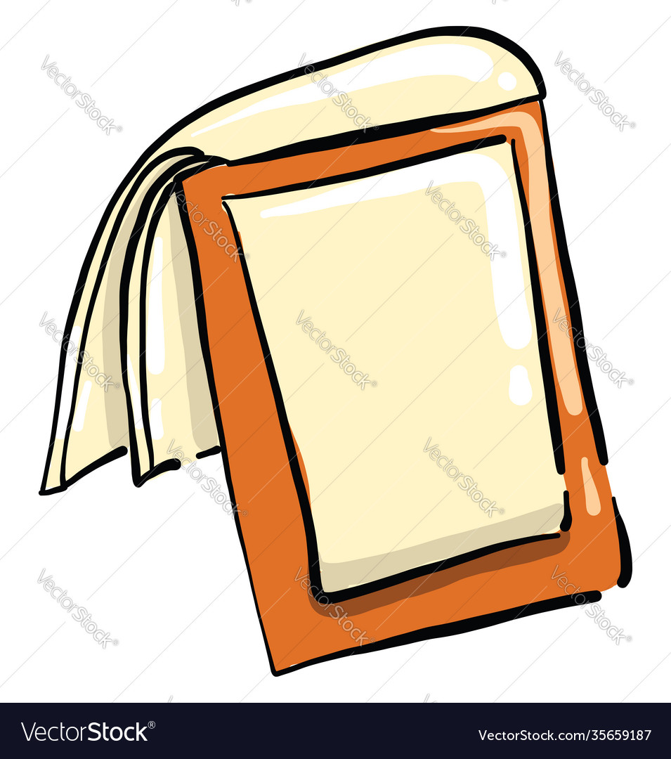 Folder for notes on white background Royalty Free Vector