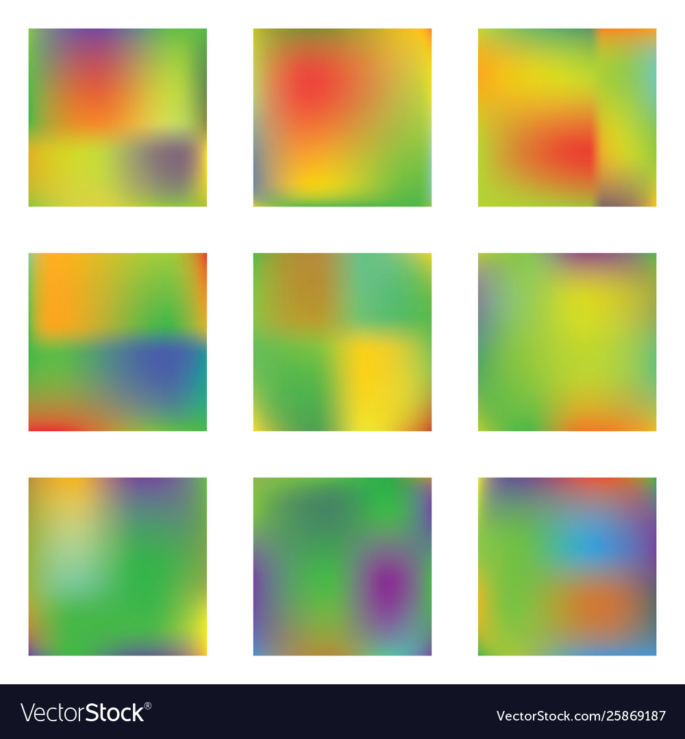Gradient mesh painted in different colors