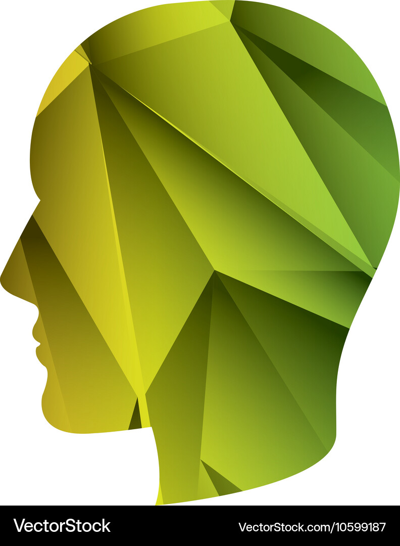 Head with abstract texture Royalty Free Vector Image