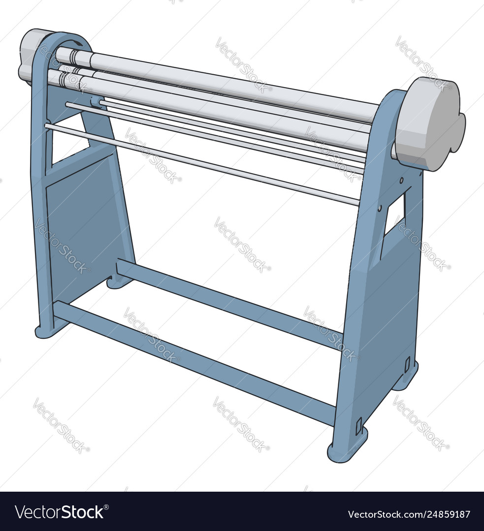 Manual press brake on white background