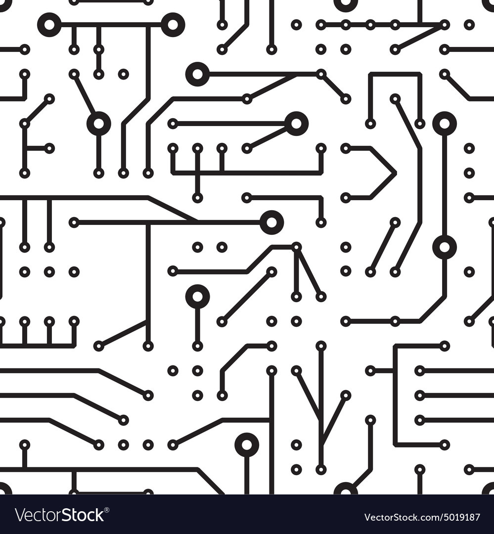 Printed circuit seamless pattern