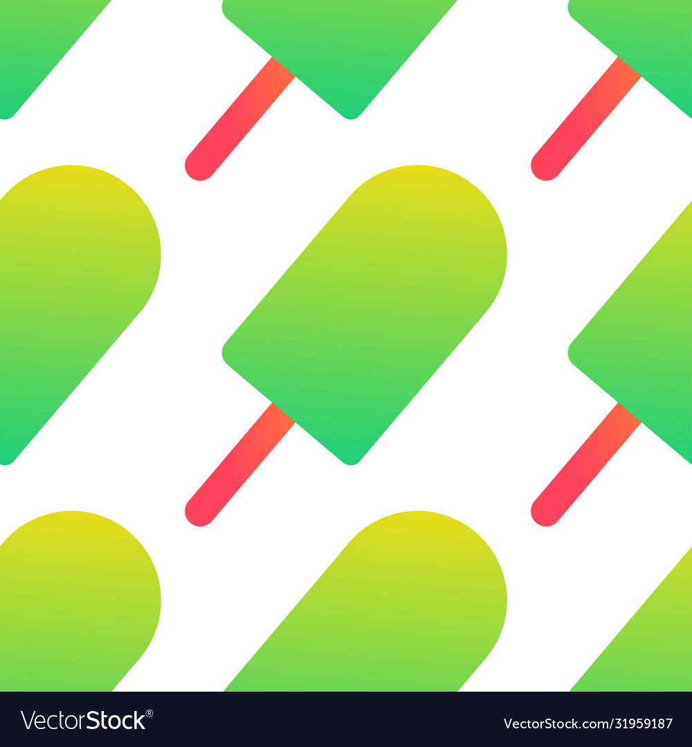 Seamless pattern with gradient ice cream template