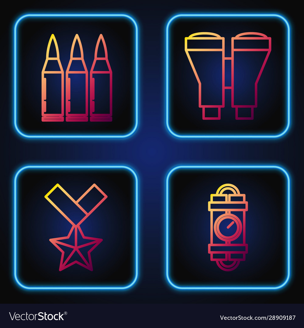Set Line Detonate Dynamite Bomb Stick And Timer Vector Image Set Line Detonate Dynamite Bomb Stick And Timer Vector Image