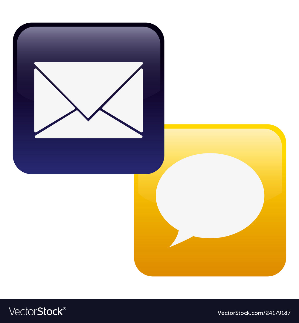 Set of applications menu vector image Set of applications menu