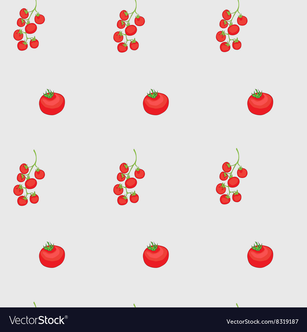 Tomatoes and cherry pattern