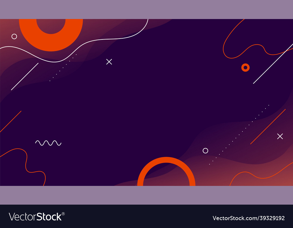 Abstract memphis background with fluid shapes