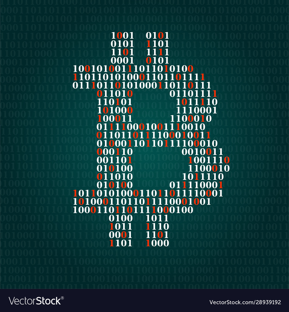 Abstract sign bitcoin binary code technology Vector Image Abstract sign bitcoin binary code technology
