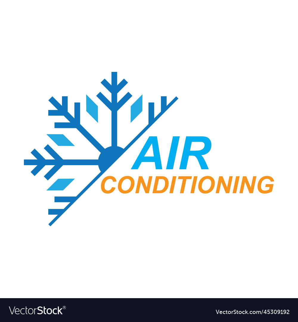 Air conditioner logo icon Royalty Free Vector Image