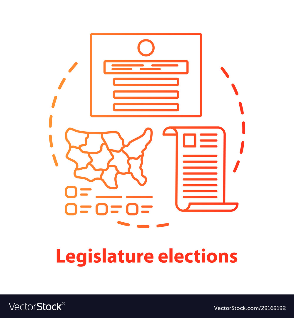 Election concept icon legislature elections idea Vector Image