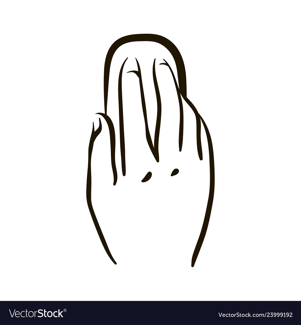 Hand drawn with computer mouse sketch Vector Image Hand drawn with computer mouse sketch