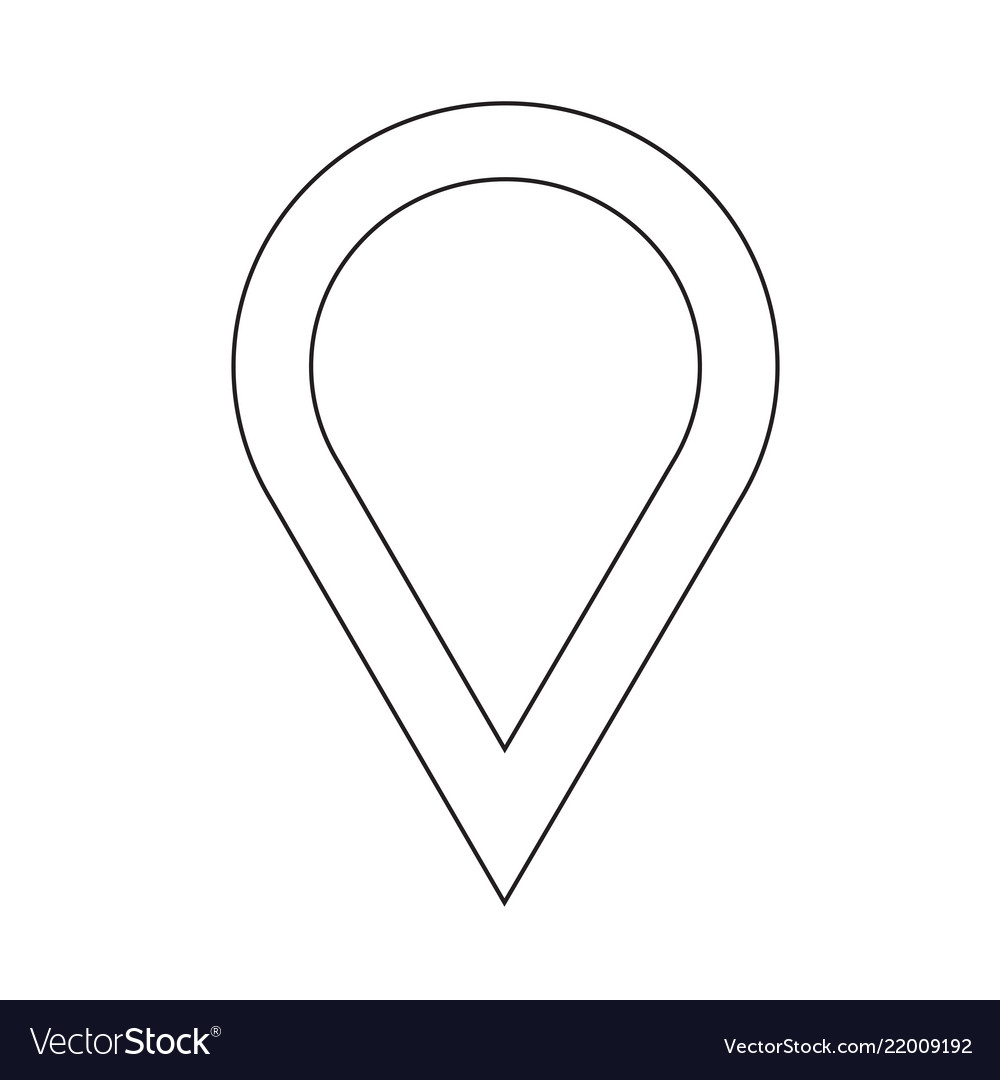 Map pointer gps icon