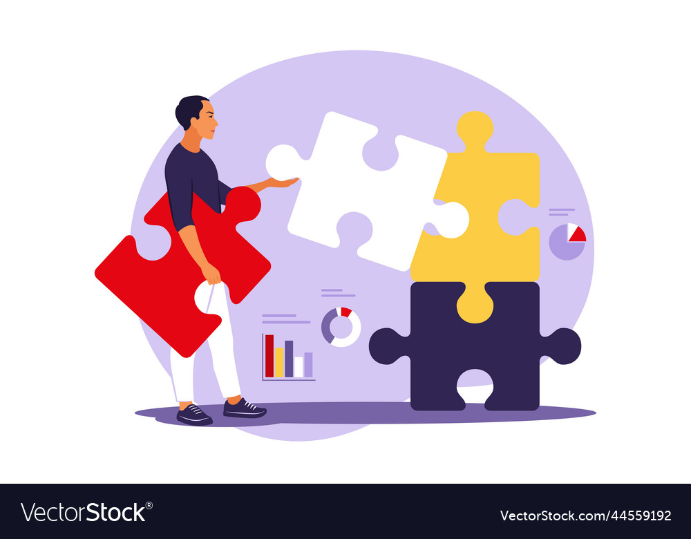 Problem solving creative decision difficult task Vector Image Problem solving creative decision difficult task