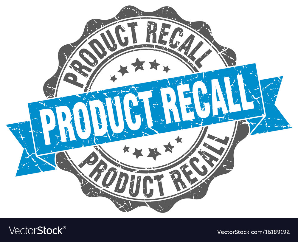 Product recall stamp sign seal