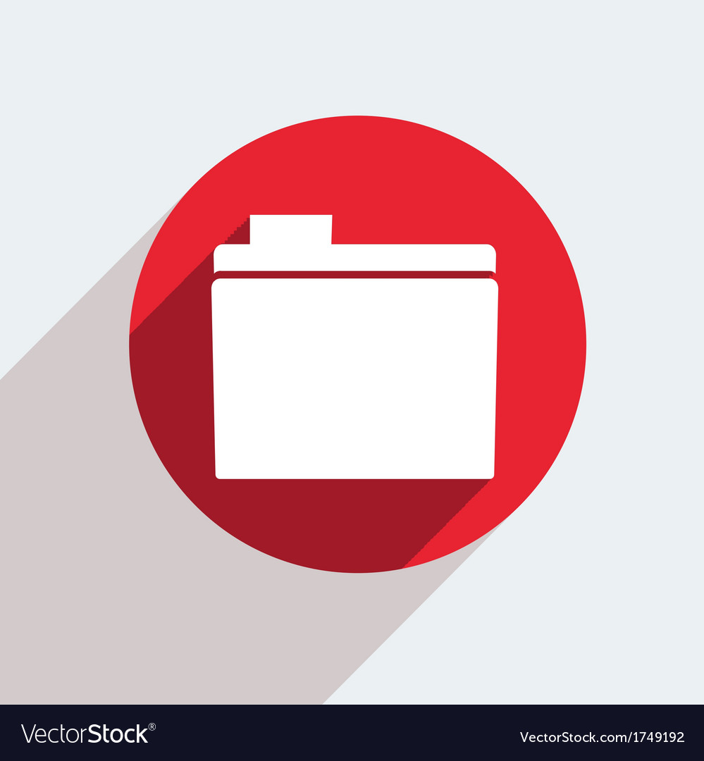 Red Circle Icon - Folder Style