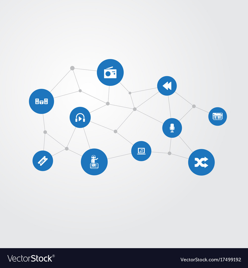 Set of simple sound icons