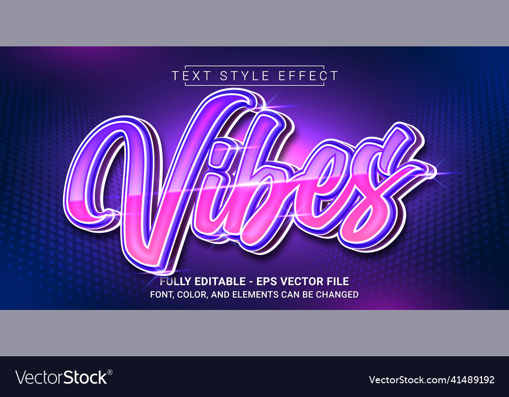 Vibes text style effect