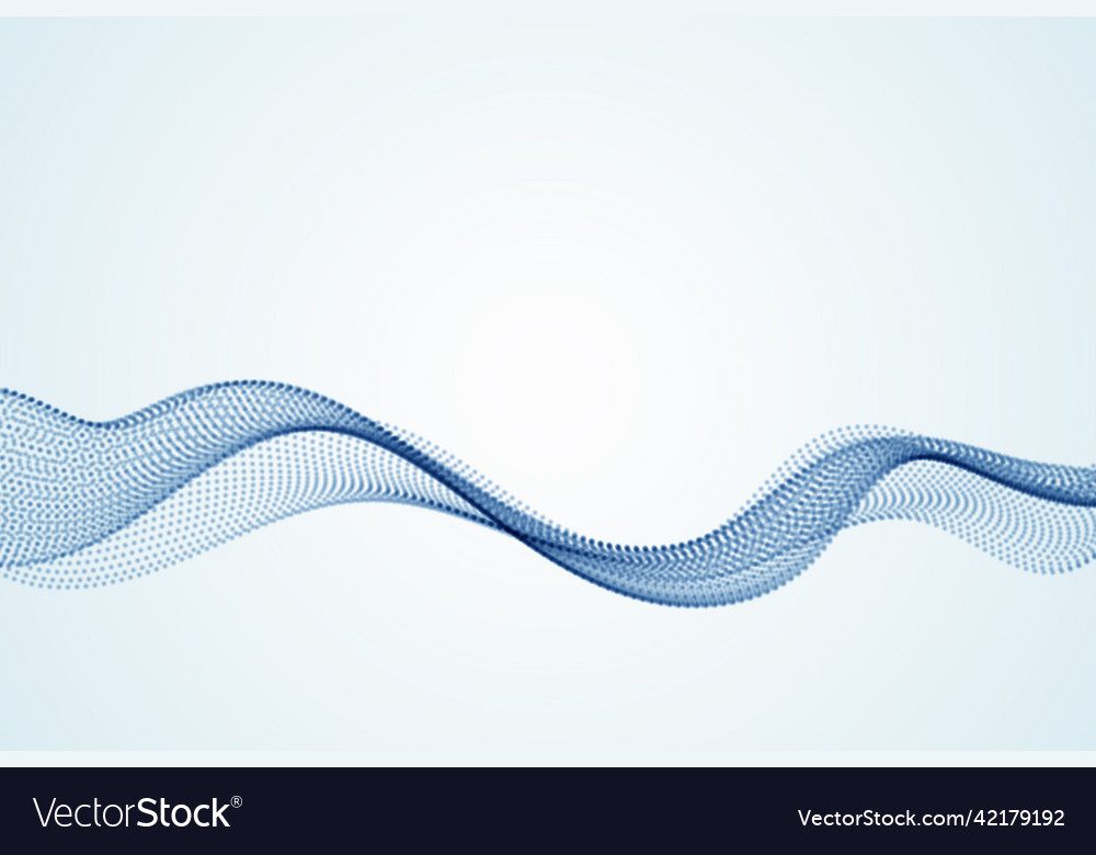 Wave of digital technologies abstract background