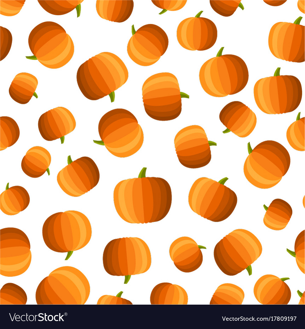 Background with halloween pumpkins pattern Vector Image