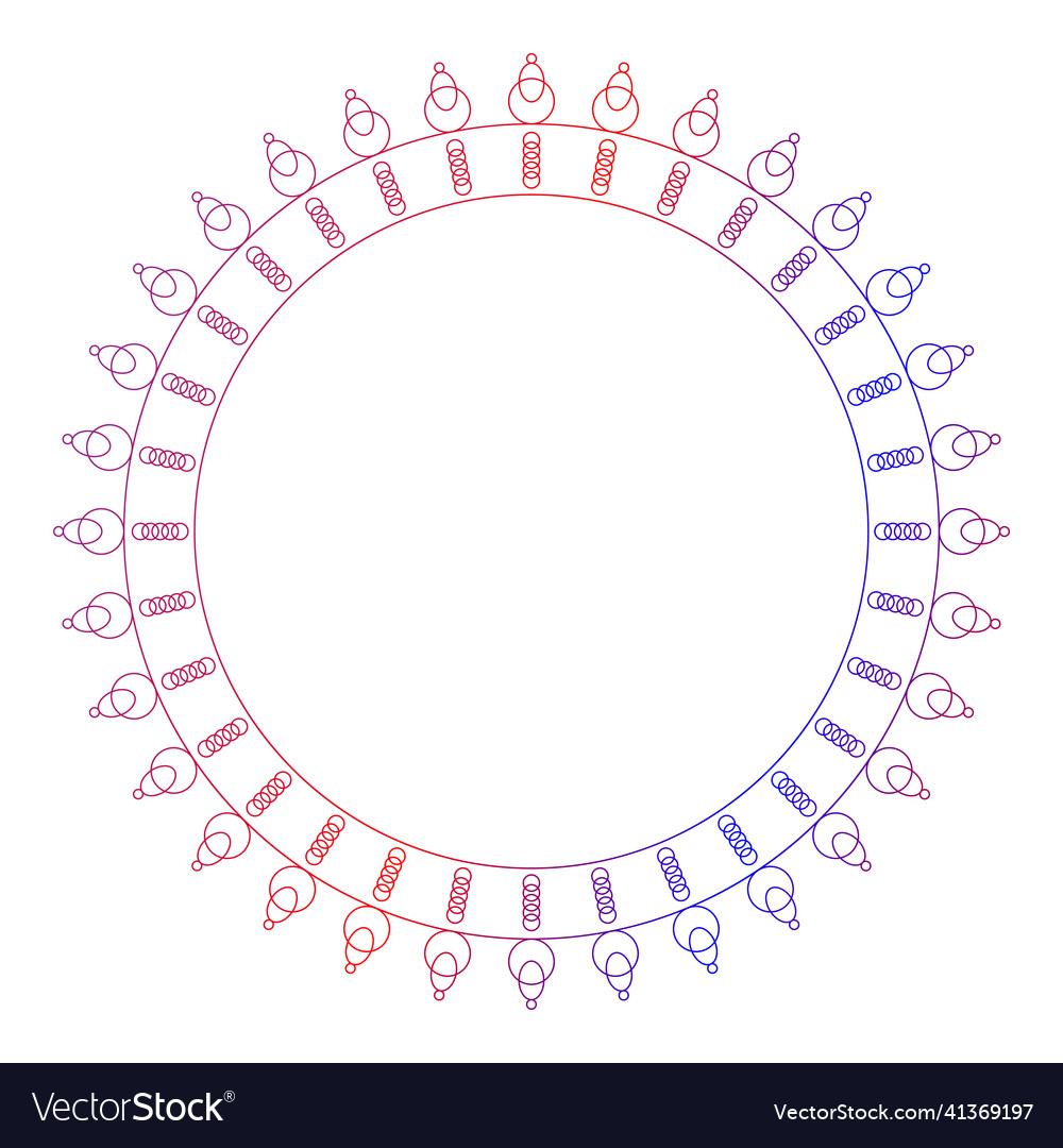 Circle frame in form of mandala vector image Circle frame in form of mandala