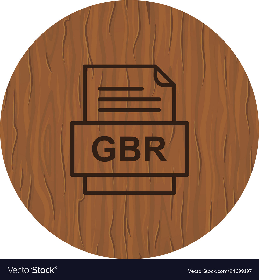 Gbr file document icon