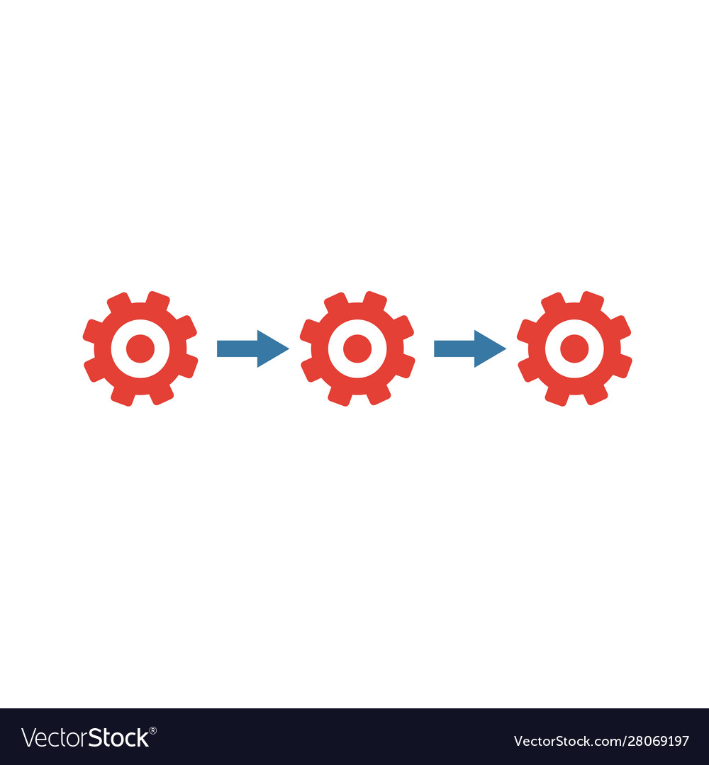 Horizontal integration icon colored simple vector image Horizontal integration icon colored simple