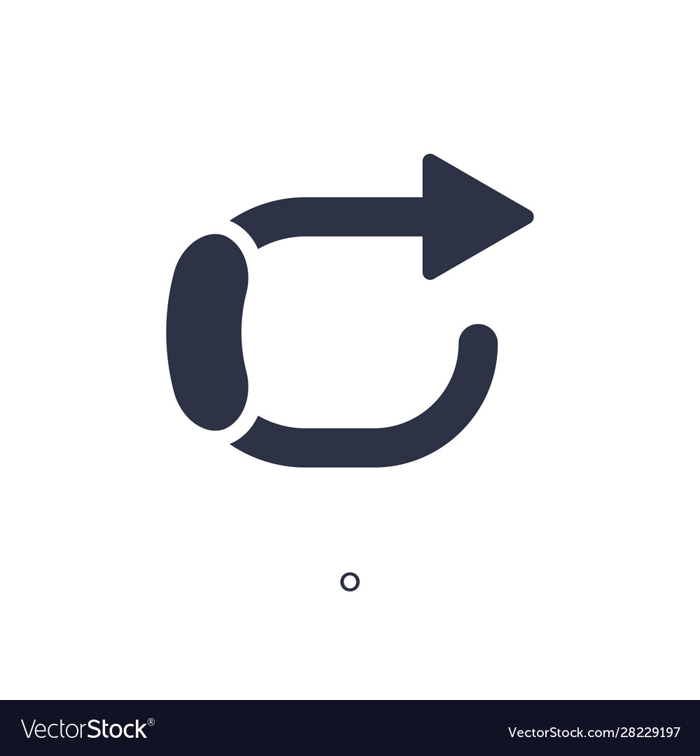 O icon on white background simple element from