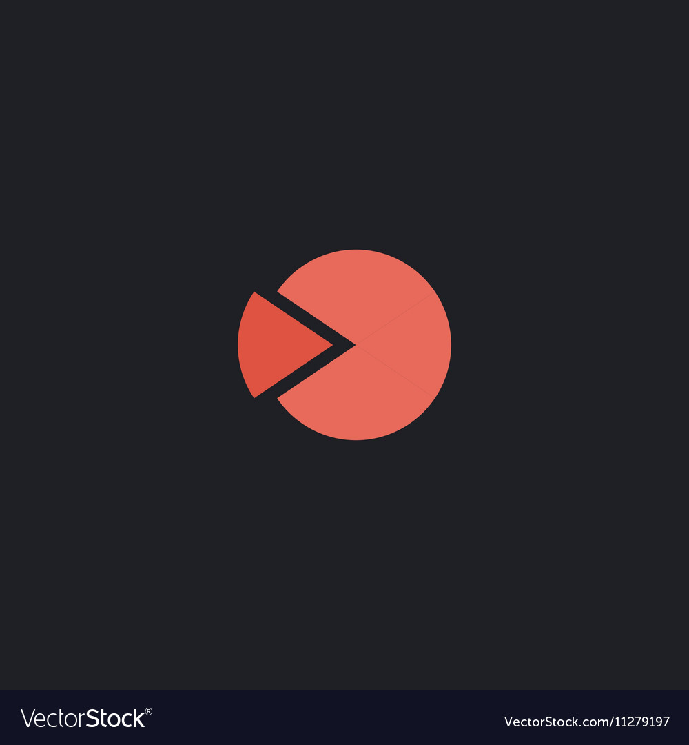 Pie chart computer symbol