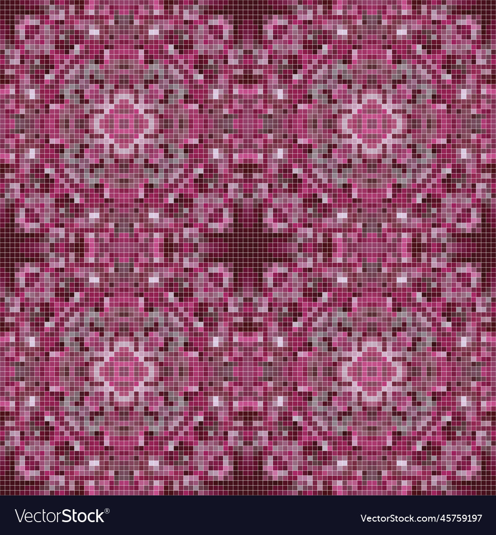 Pixel mosaic seamless pattern design repeat Vector Image Pixel mosaic seamless pattern design repeat