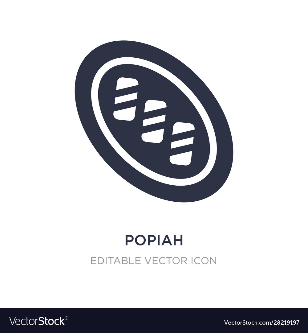 Popiah icon on white background simple element