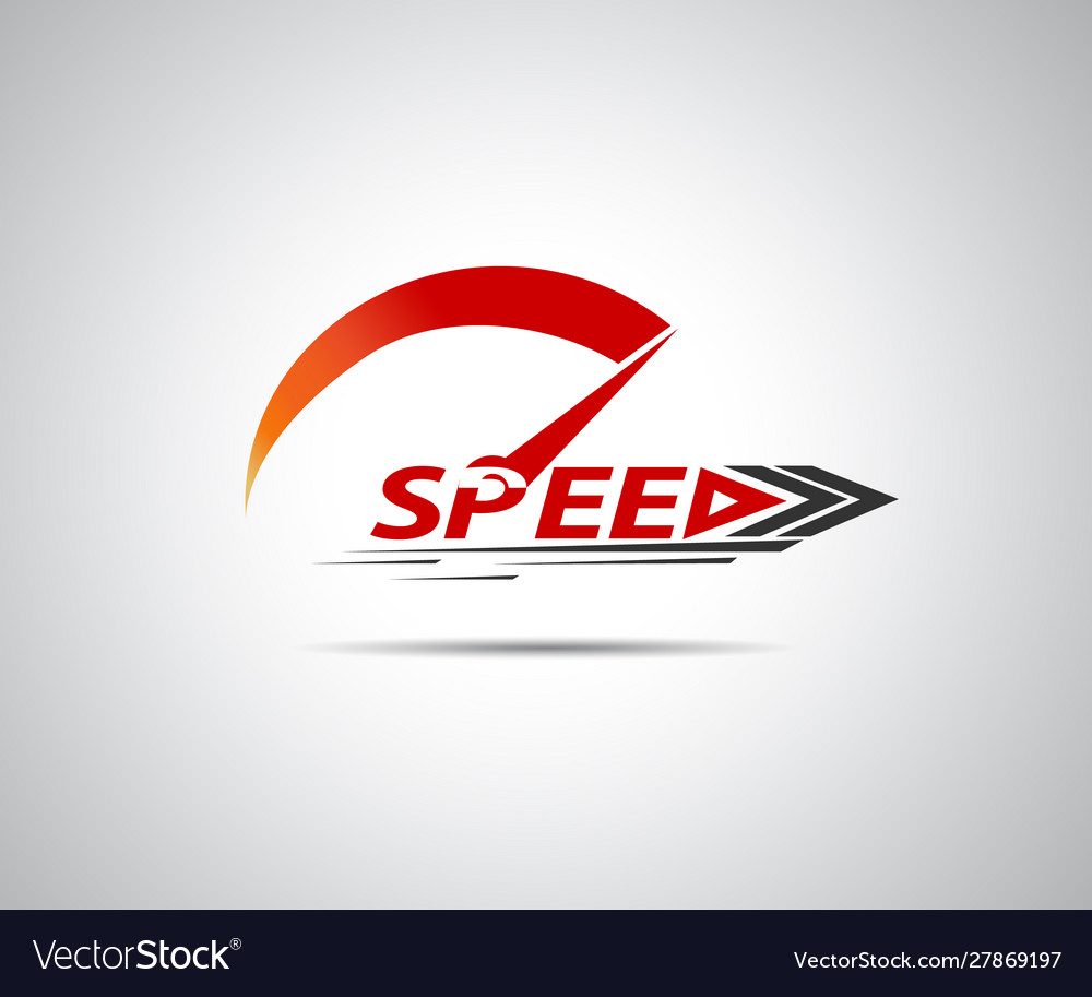 Speed logo racing event with main elements Vector Image