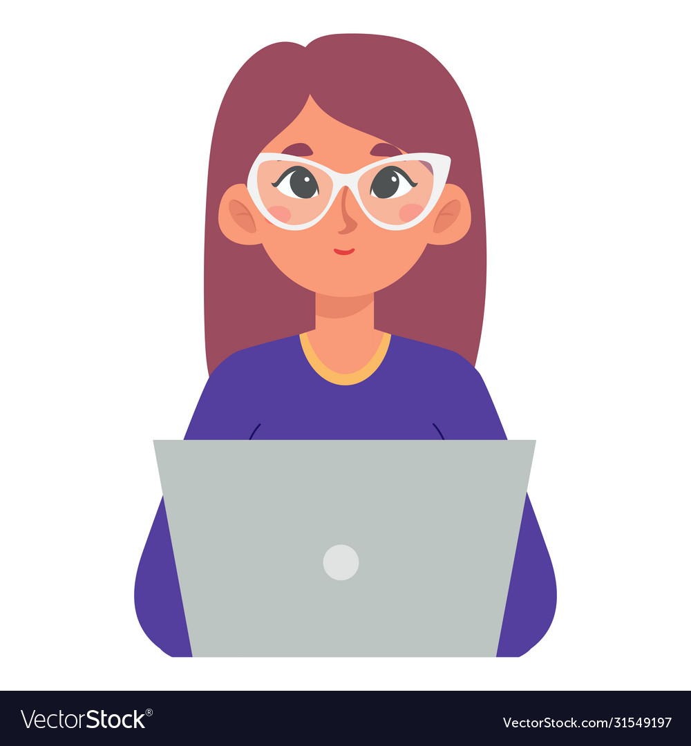 Woman with a laptop