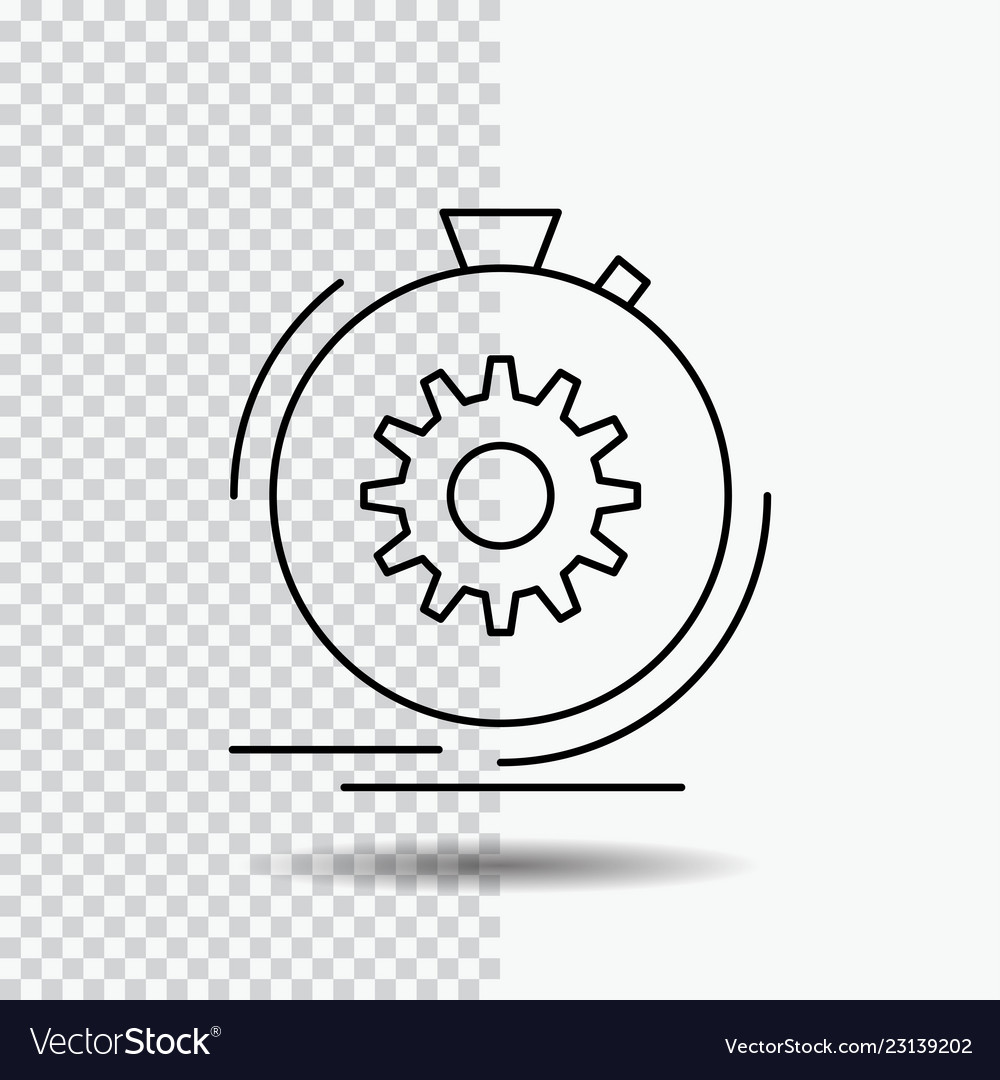Action fast performance process speed line icon vector image Action fast performance process speed line icon
