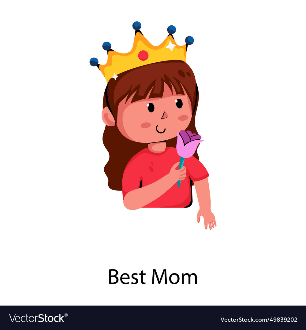 Best mom Royalty Free Vector Image - VectorStock