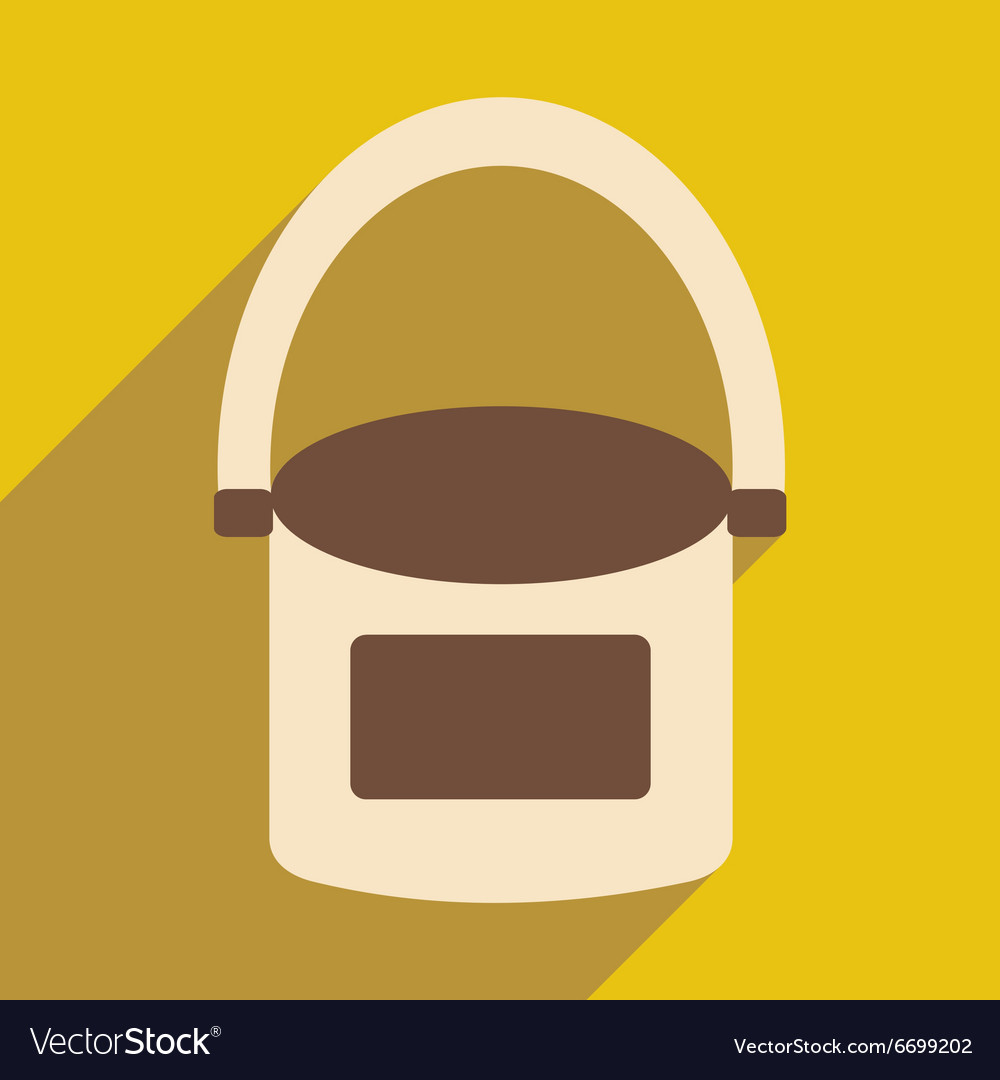 Flat with shadow icon and mobile application