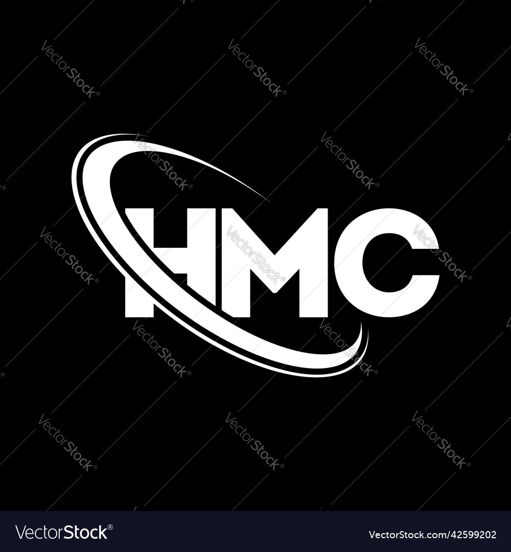 Hmc logo letter design Royalty Free Vector Image