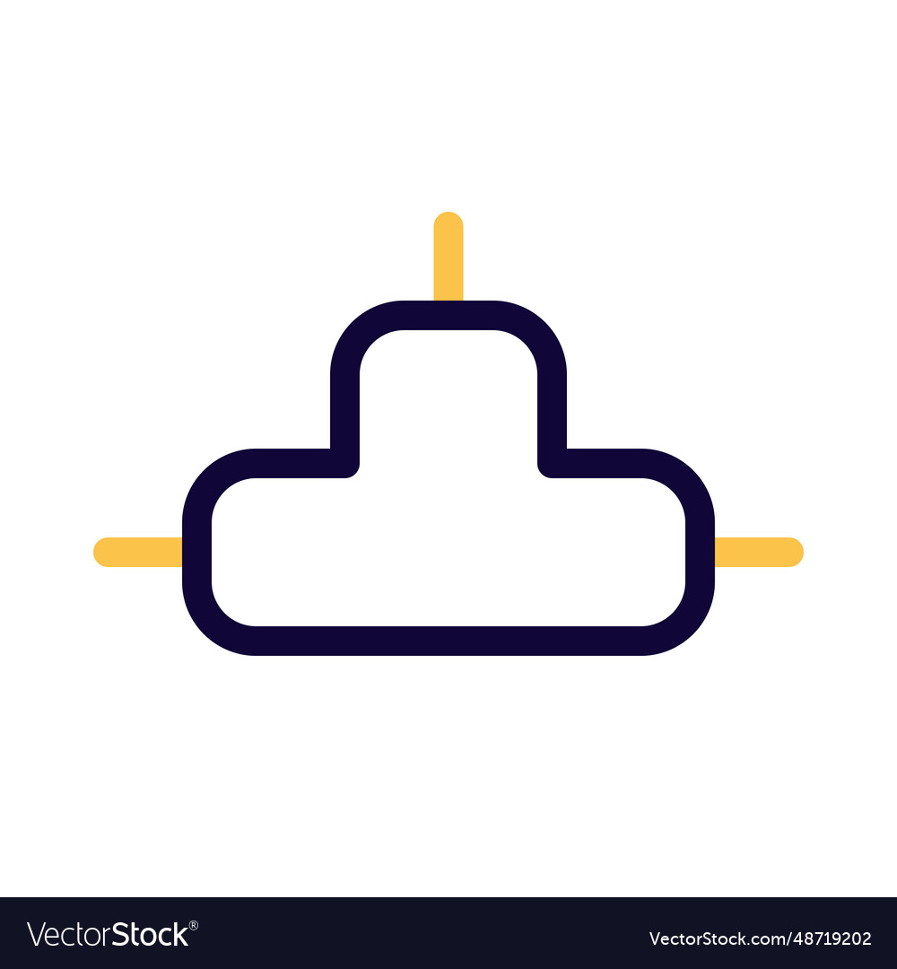 Integration hub three way isolated on a white