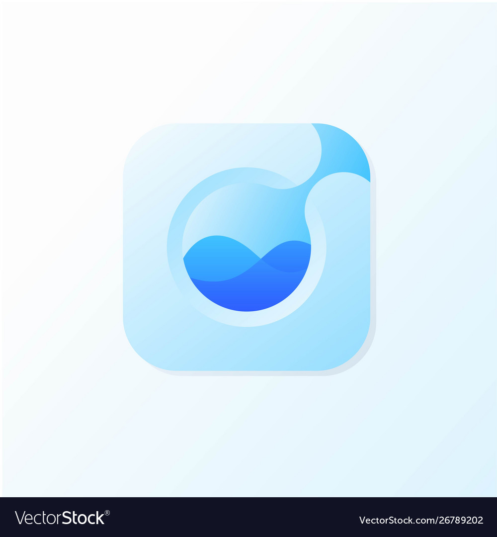 Liquid icon logo ready to use Royalty Free Vector Image