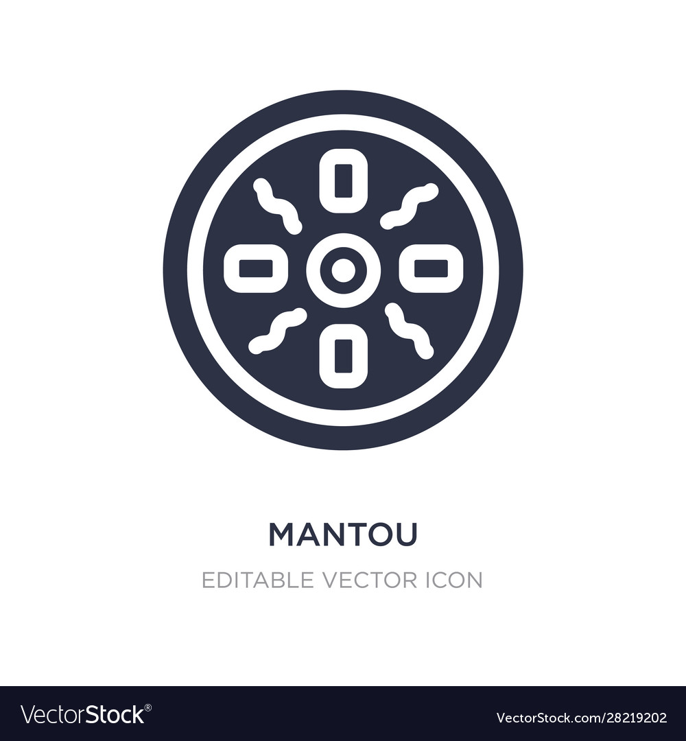 Mantou icon on white background simple element