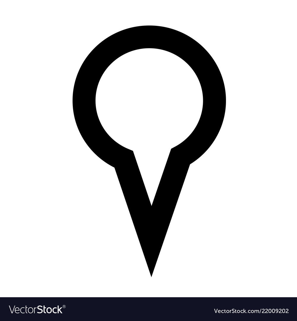 Map pointer gps icon