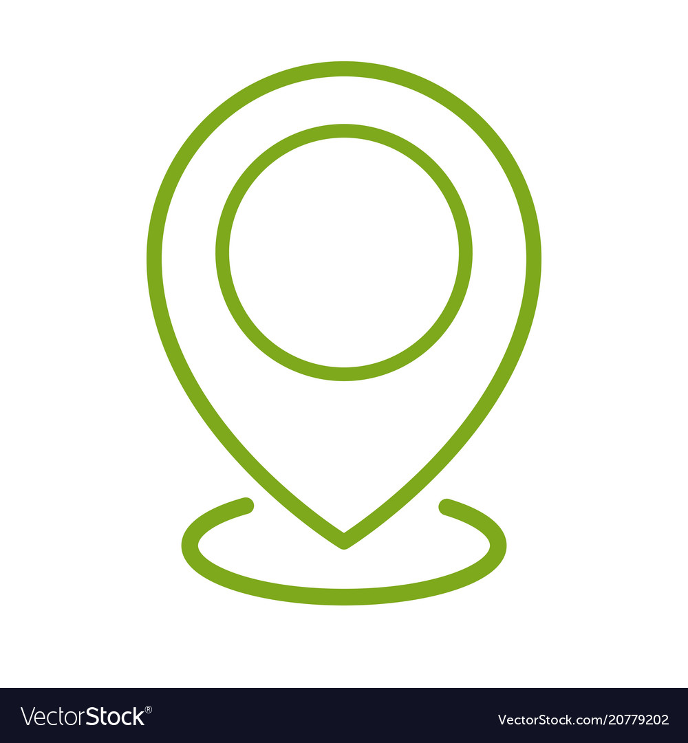 Map pointer icon location vector image Map pointer icon location