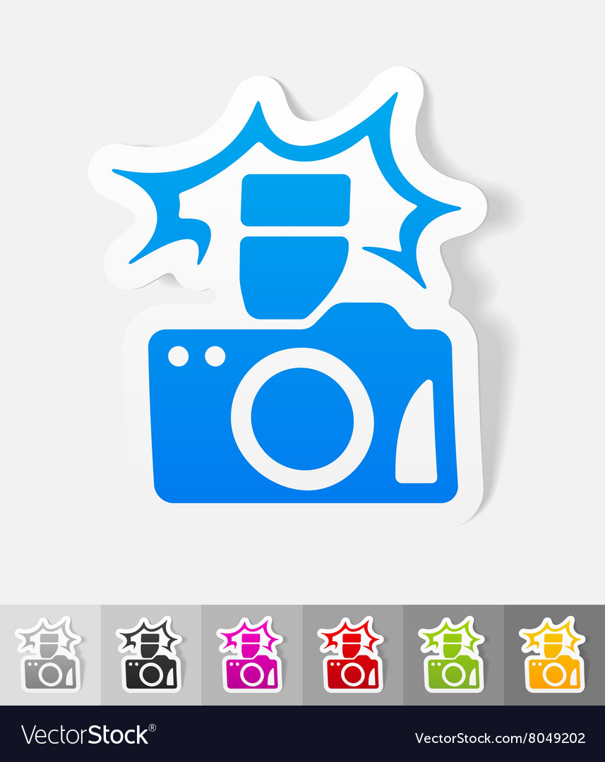 Realistic design element camera