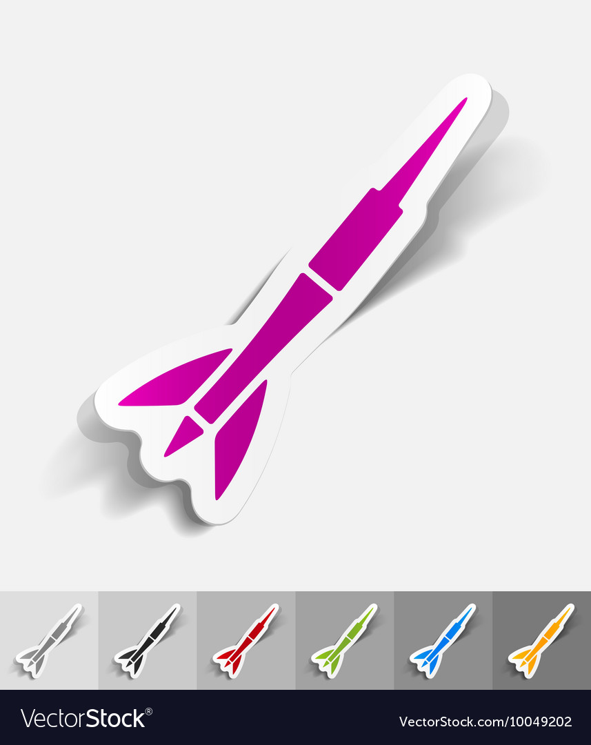 Realistic design element dart
