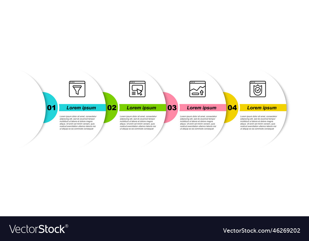 Set line browser window ui or ux design Vector Image Set line browser window ui or ux design