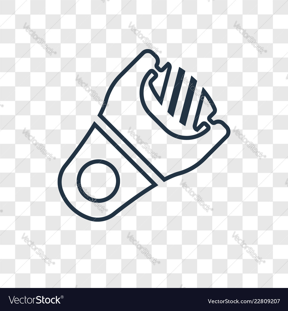 File concept linear icon isolated on transparent vector image File concept linear icon isolated on transparent