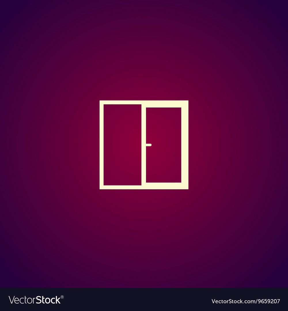 Flat window icon