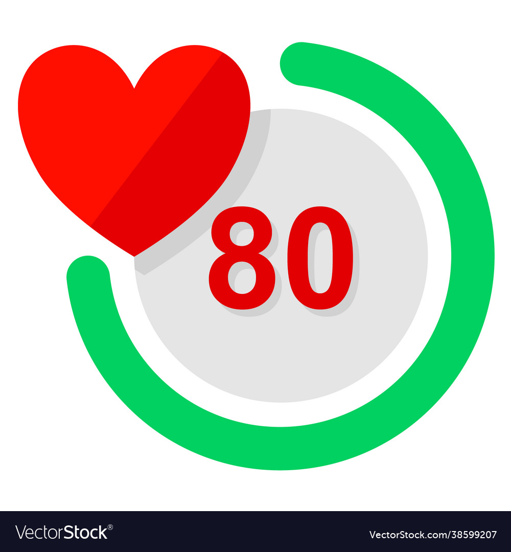 Heart Rate Indicator Data Icon Doodle Drawing Vector Image