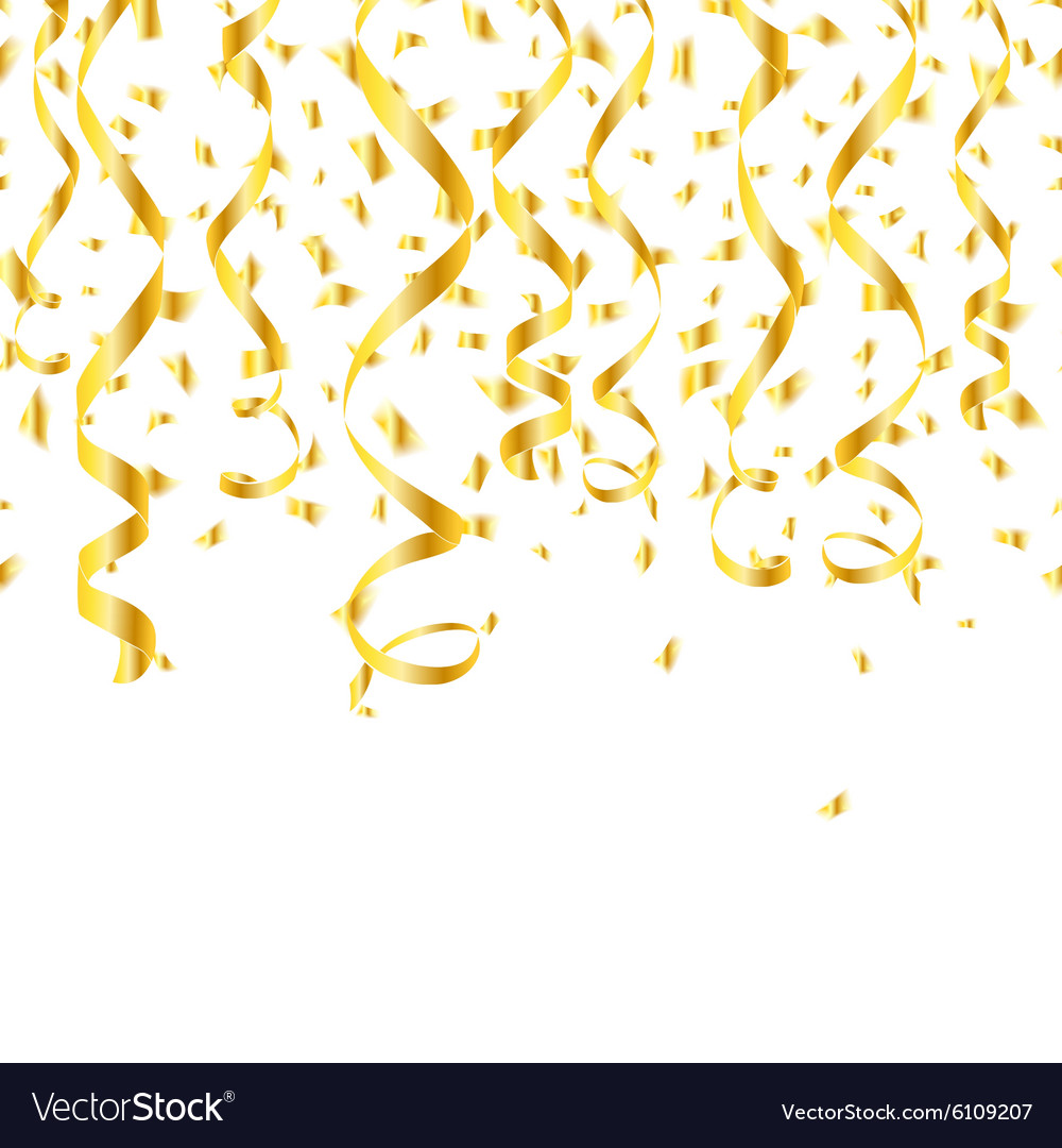 gold streamers png