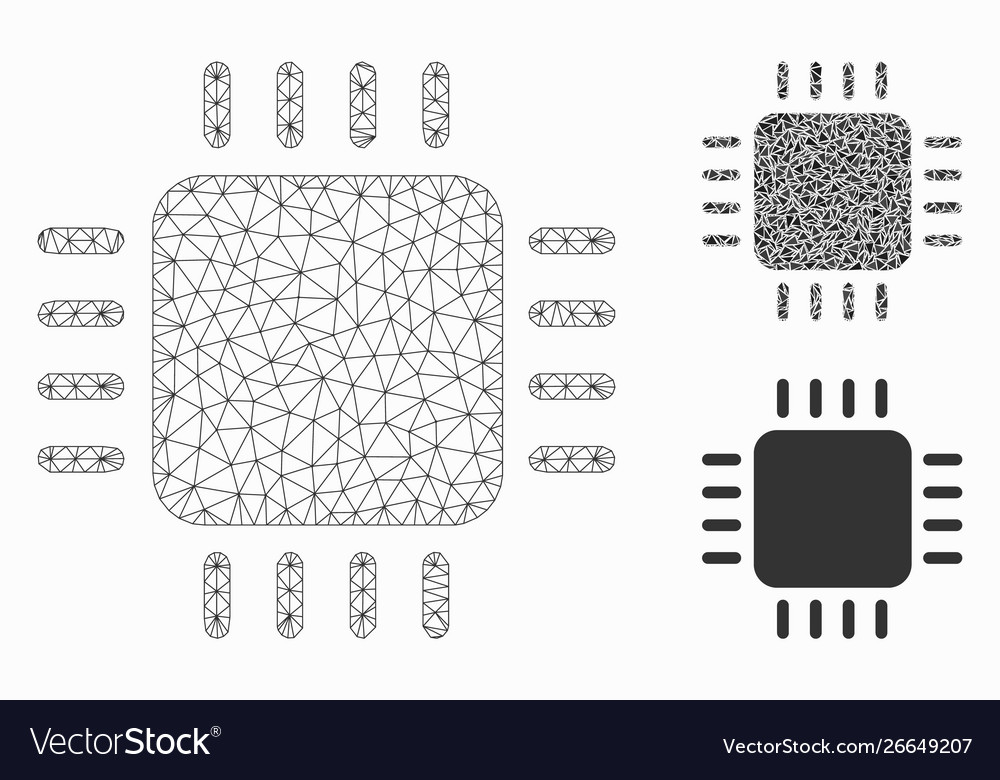 Processor mesh network model and triangle