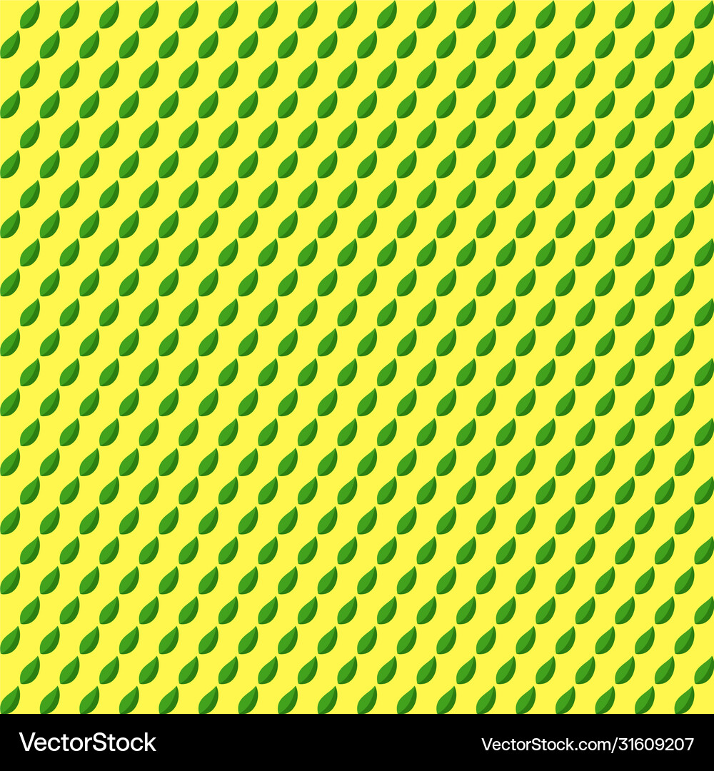 Seamless patterned background green leaves Vector Image